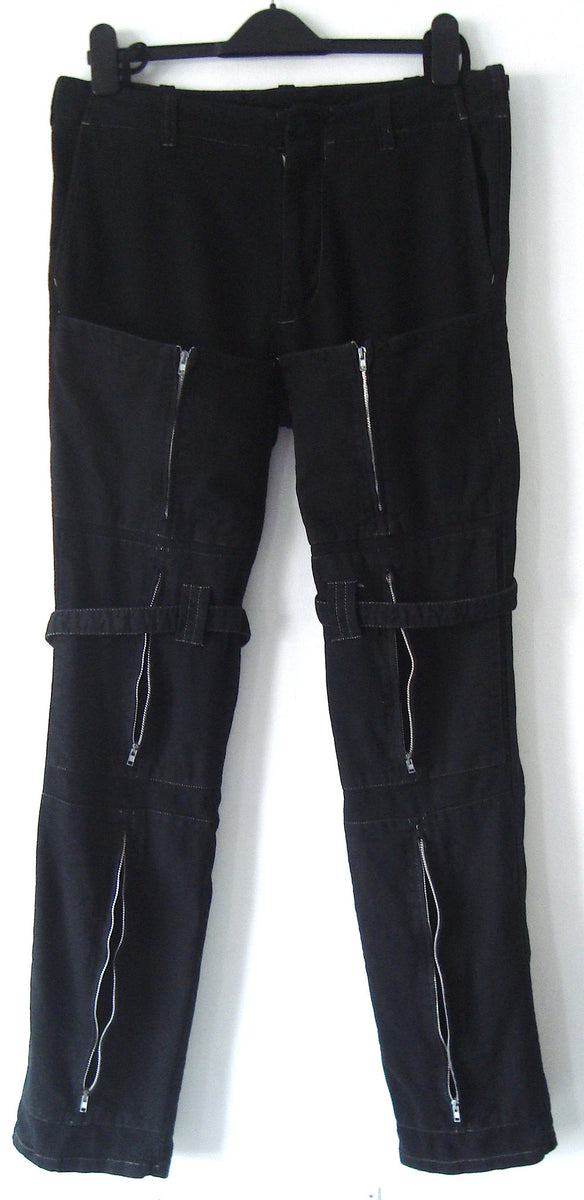 Helmut Lang 1999 Bondage Trousers with Cargo Pockets and Zipper Details –  ENDYMA