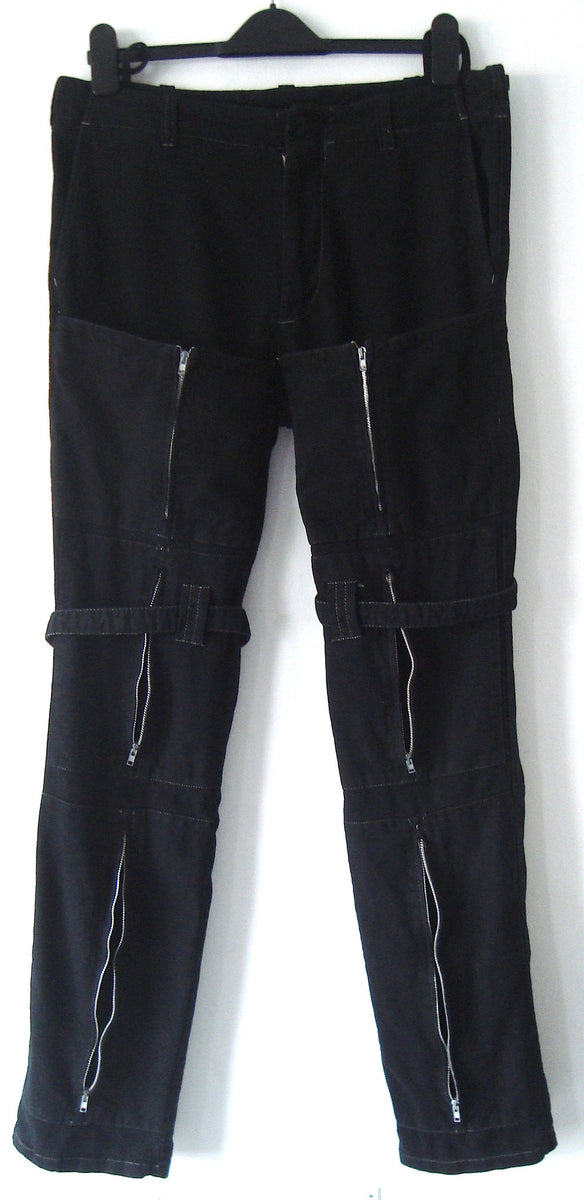 Helmut Lang 1999 Bondage Trousers with Zipped Pockets and