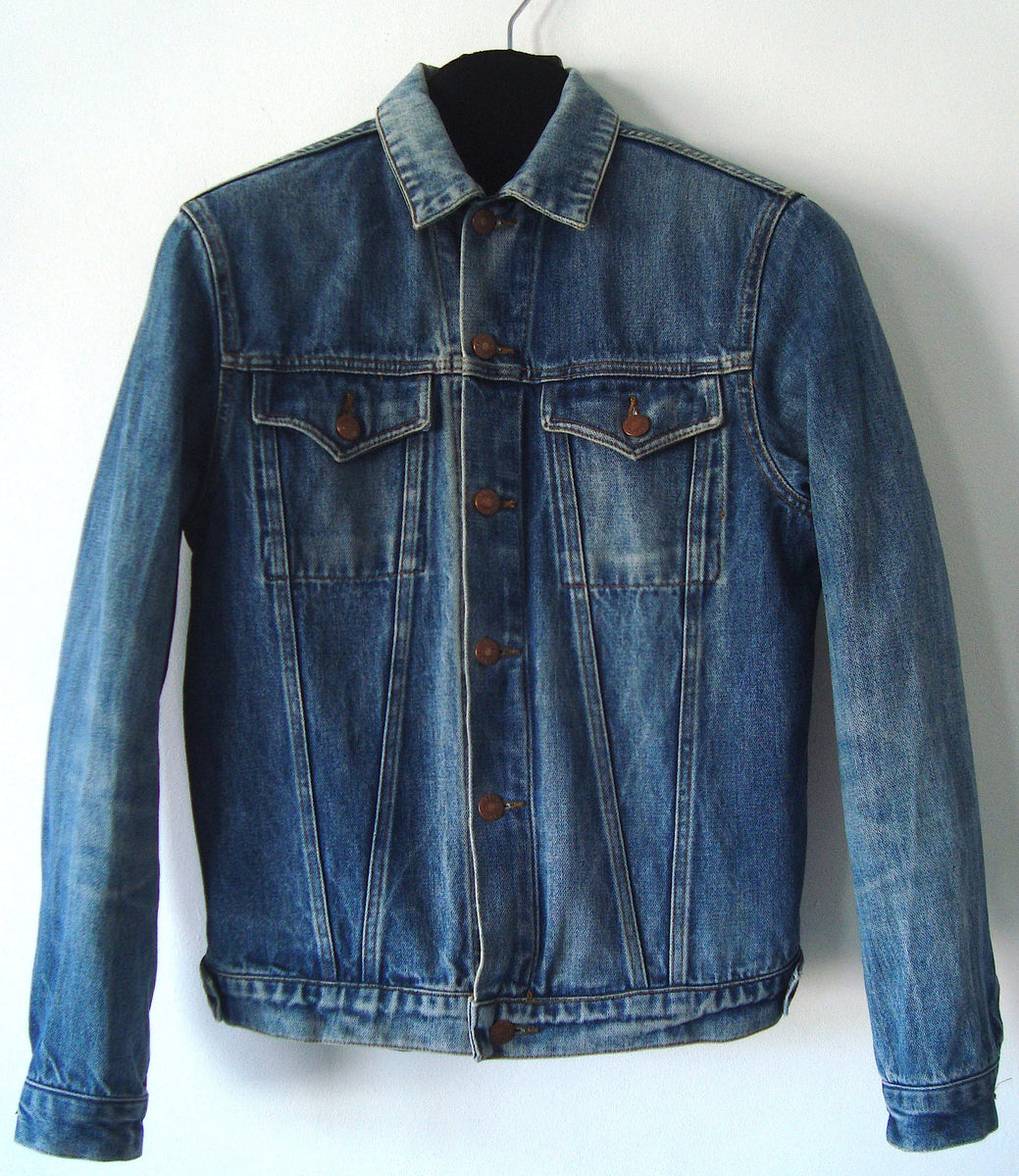 Helmut Lang 1997 Vintage Denim Initial 2 Pocket Jacket with Rubber