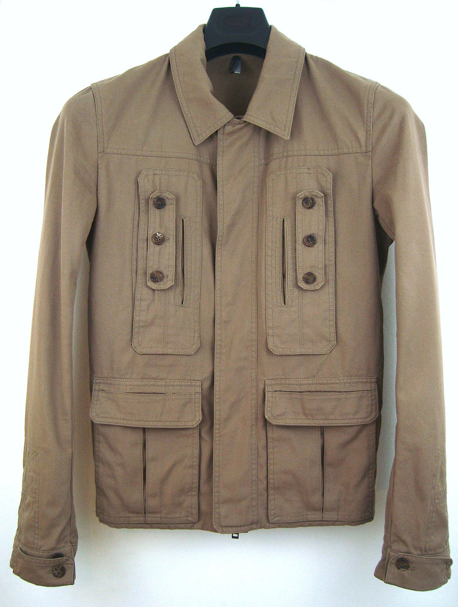Dior Homme 2006 Vintage Twill Military Blouson with Pocket Details 