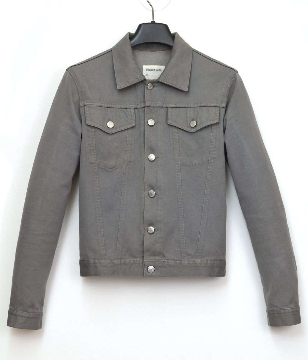 Helmut Lang 2002 Raw Silk Denim Slim Classic 2-Pocket Jacket