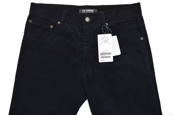 2004 Dark Navy Corduroy Elongated Bootcut Jeans