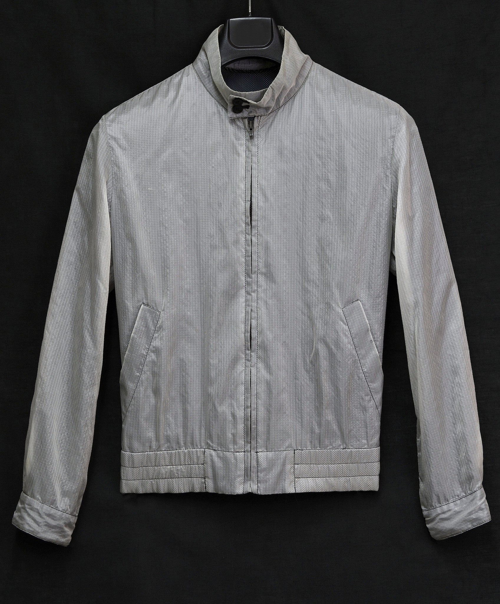 Raf Simons 2005 Translucent Ripstop and Mesh Harrington Jacket