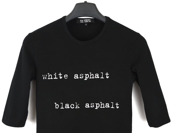 2003 Compact Stretch Jersey 'White Asphalt, Black Asphalt' T-shirt (Black)