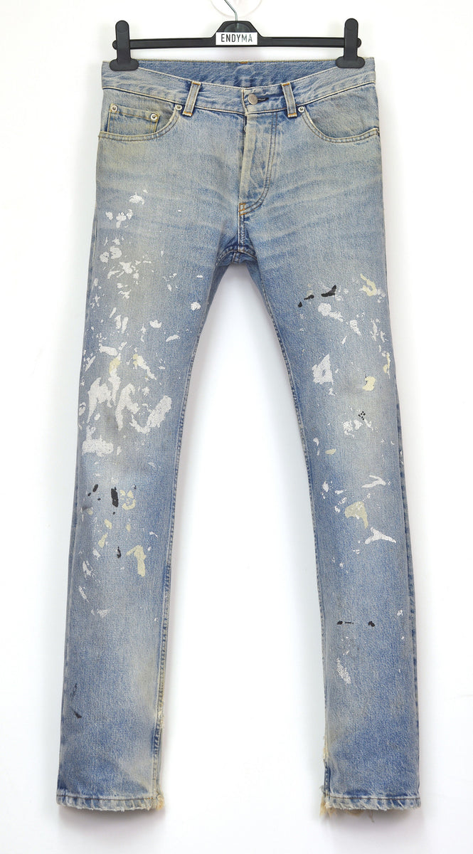 Helmut Lang 2000 Vintage Sanded Denim Painter Jeans – ENDYMA
