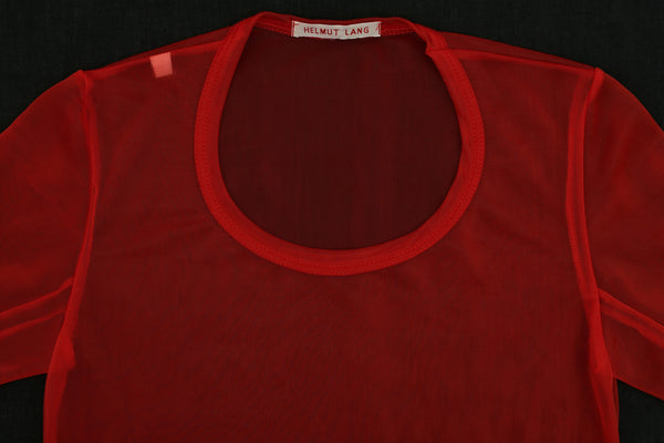 1995 Transparent Jersey T-Shirt with Slashed Sleeves