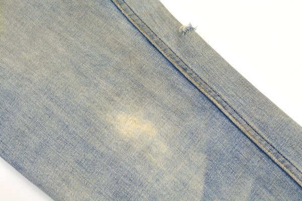 2004 Vintage Sanded Broken Denim Low Waist Bootcut Jeans