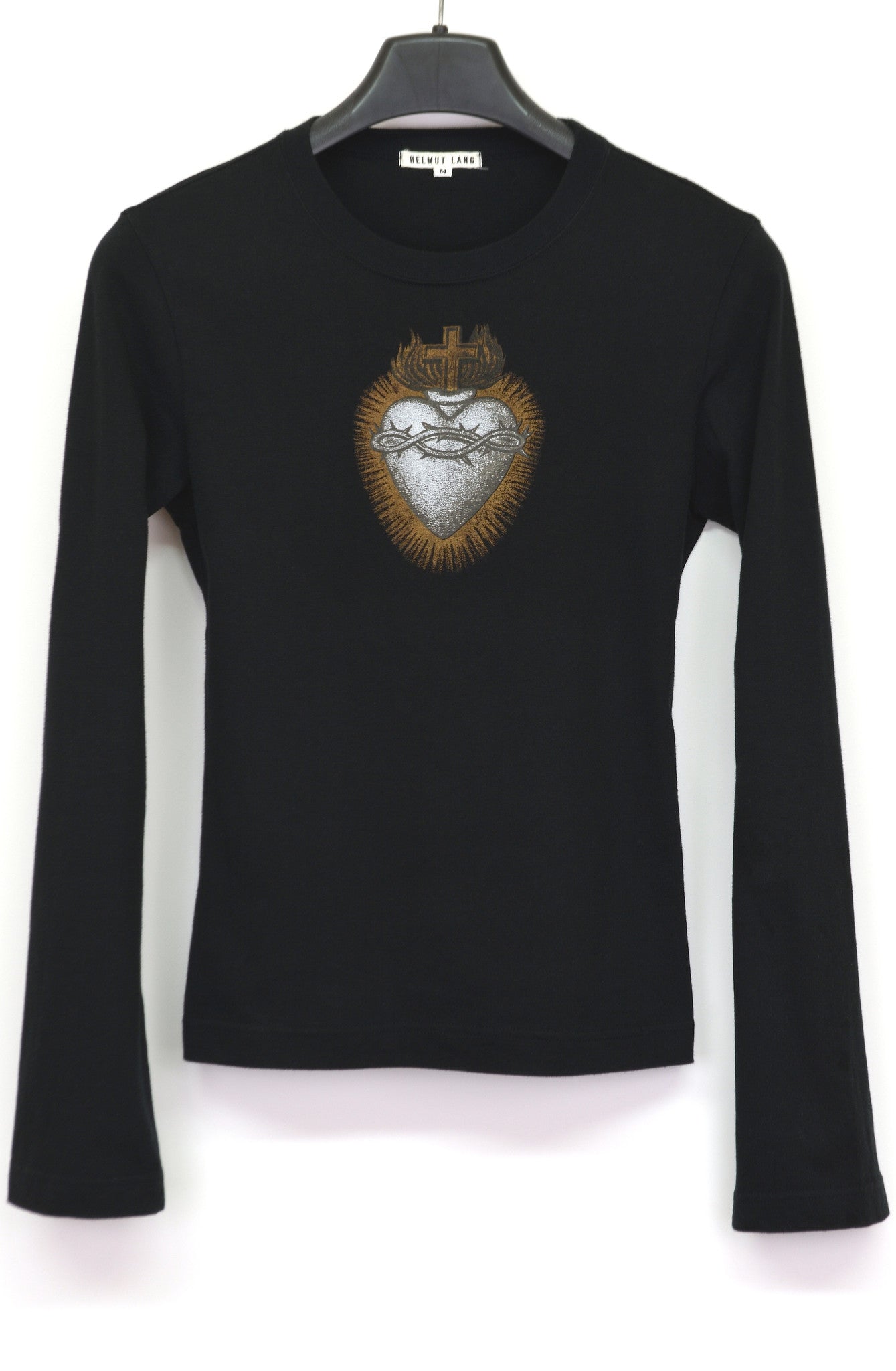 Helmut Lang 1993 Slim T-Shirt with Sacred Heart Print – ENDYMA