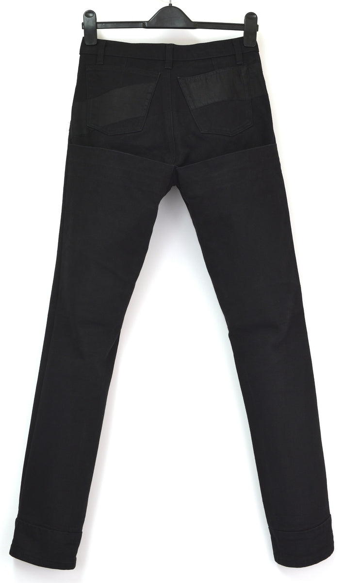 Helmut Lang 2004 Faded Black Denim Low Waist Boot Cut 7 Pocket Jeans –  ENDYMA