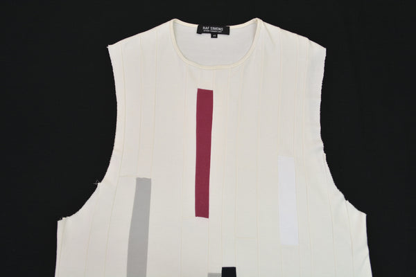 2007 Abstract Patchwork Oversized Tank Top