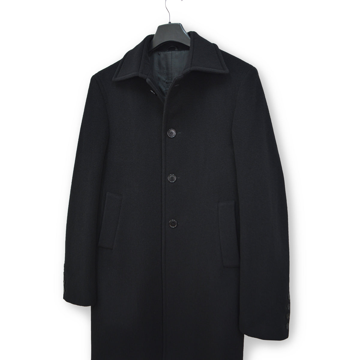 CoSTUME NATIONAL 1990s Tailored Car Coat in Melton Wool