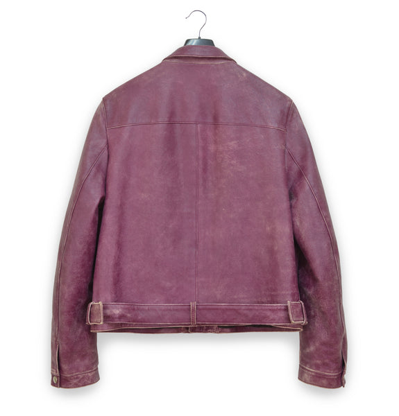 2001 Belted Aviator Blouson in Heavy Vintage Lamb Leather