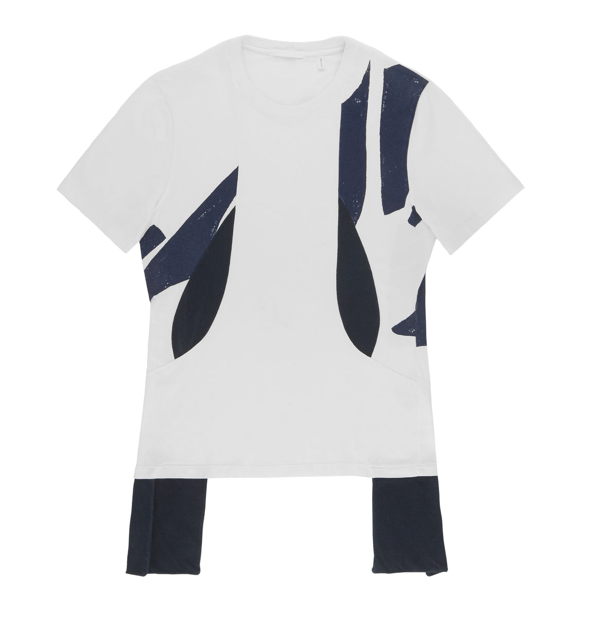 Lang – Leg Straps ENDYMA 2003 with Deconstructed Helmut Abstract T-Shirt
