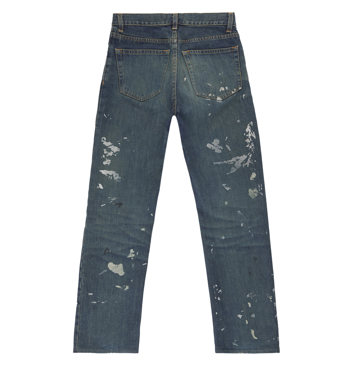 Helmut Lang 1998 Vintage Sanded Broken Denim Painter Jeans 