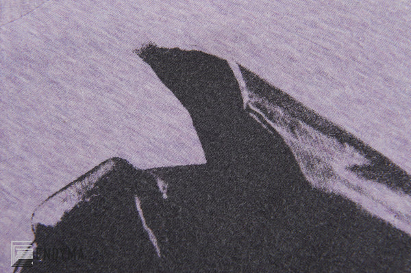 2004 Pale Violet Melange Jersey 'Janus in Leather Jacket' T-Shirt