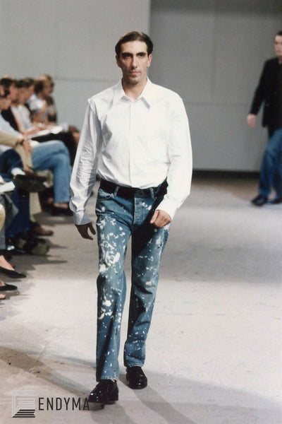 2000 Vintage Sanded Denim Painter Jeans (Dark Wash, Size 26)