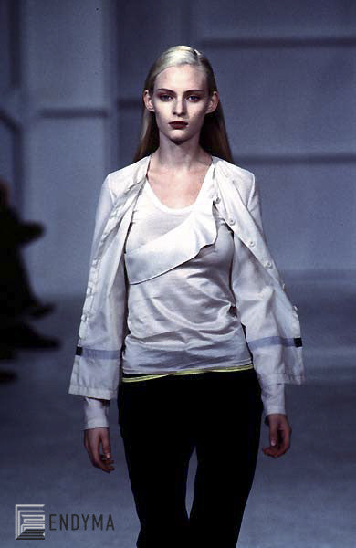1997 Washed Nylon Twill Tailored Jacket
