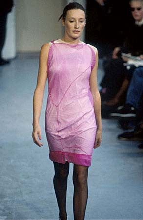 1994 Transparent Jersey Dress with Panelled Details