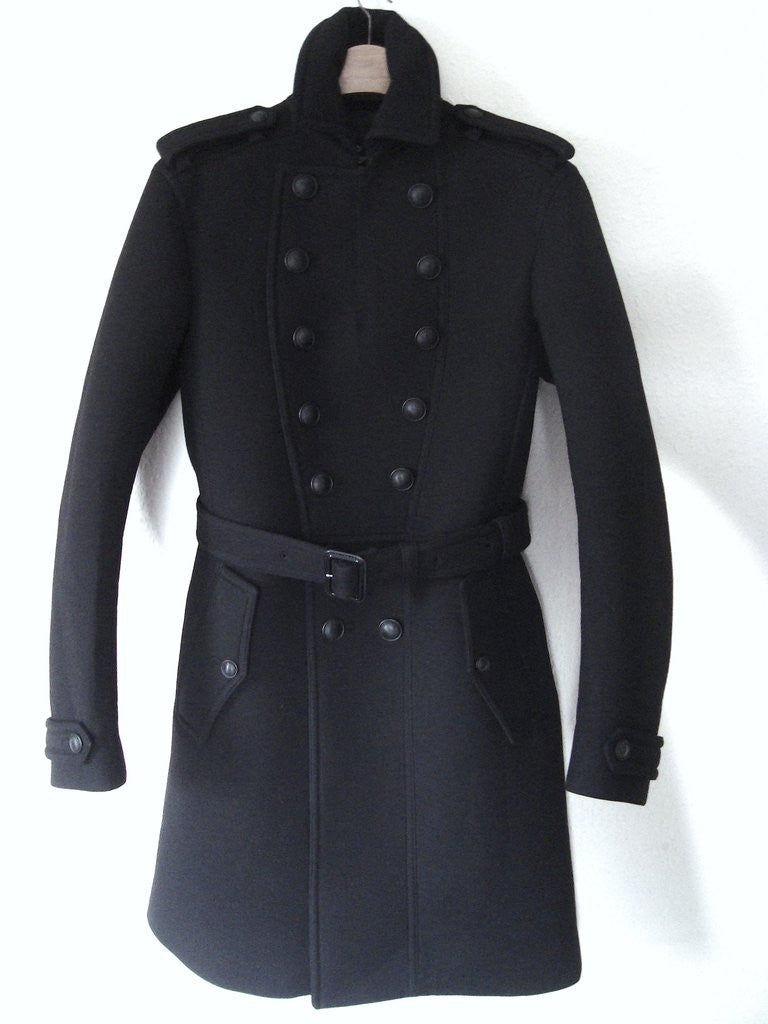 Burberry prorsum black trench coat online