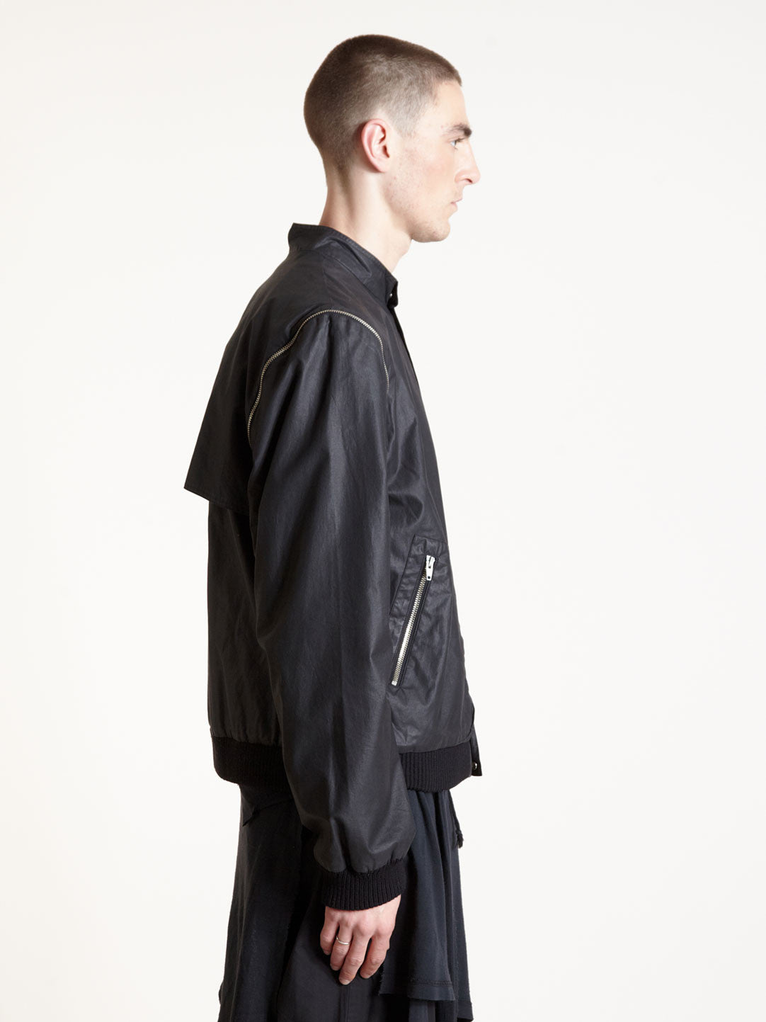 2001 Oversized Bomber Jacket with Detachable Sleeves