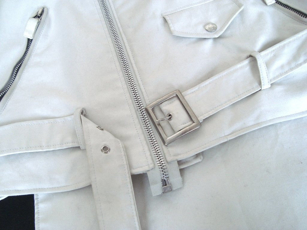 2004 Bondage Biker Jacket with D-rings and Zipped Kilt
