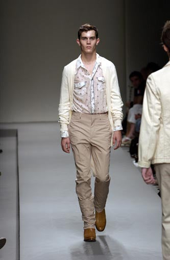 2004 Western Pyjama Shirt in Extrafine Cotton Muslin