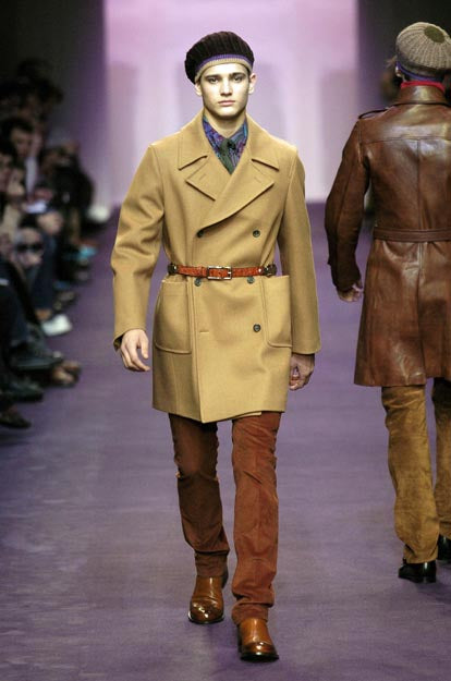 2005 Oversize Naval Coat in Sculptural Melton Wool with Detachable Nylon Hood