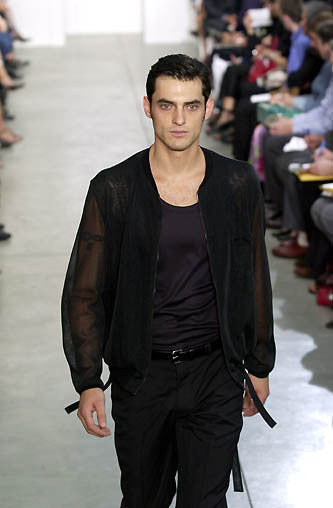 2001 Wool/Silk Tailored Trousers with Elastic Bondage Belt