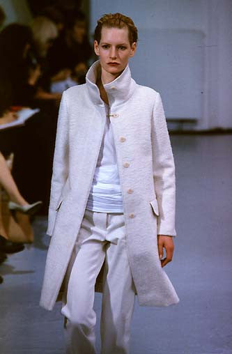 1997 Virgin Wool Funnel Neck Chesterfield Coat