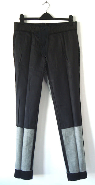2012 Heavy Coated Denim Workwear Trousers with Metal Clasp