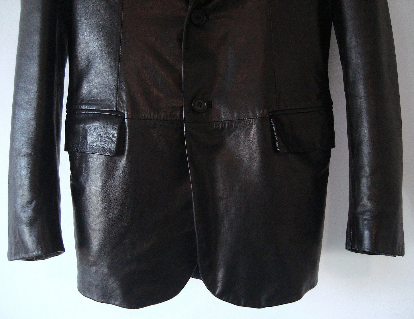 2002 Rubberised Lamb Leather Blazer Jacket