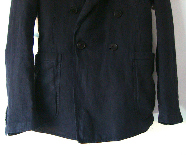 2010 Overdyed Linen Double-Breasted Jacket