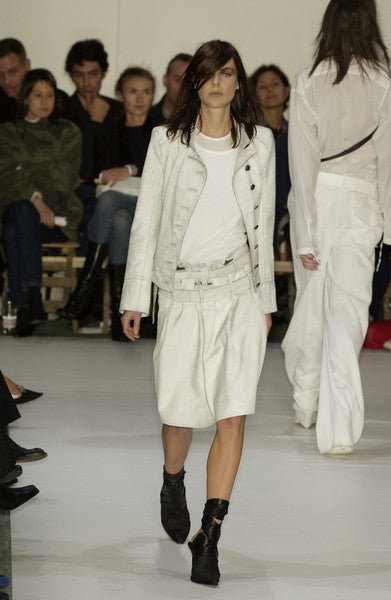 2002 Painted Leather Military Jacket