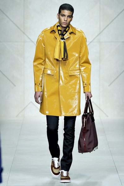 2011 Sculptural Seam-Sealed Cotton Trench Coat