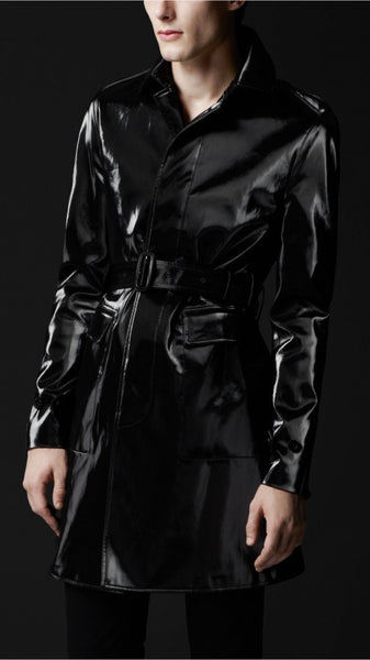 2011 Sculptural Seam-Sealed Cotton Trench Coat