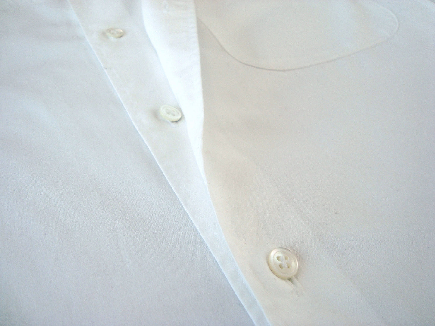 1997 Asymmetrical Tailored Shirt with Layered Panel