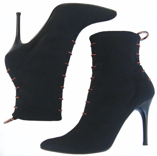 2004 Bonded Techno Mesh Laced Ankle Boots