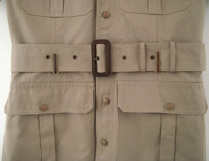 2011 Short-Sleeve Tailored Military Jacket with Metal Details