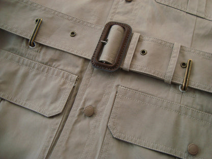 2011 Short-Sleeve Tailored Military Jacket with Metal Details