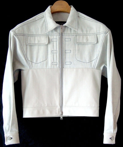2013 Denim Jacket with Lamb Leather Bodice