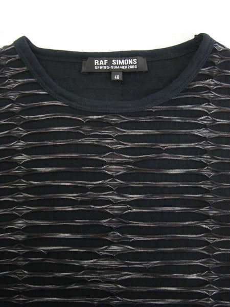 2006 Laser-Cut Overlaid Knit Sleeveless Top