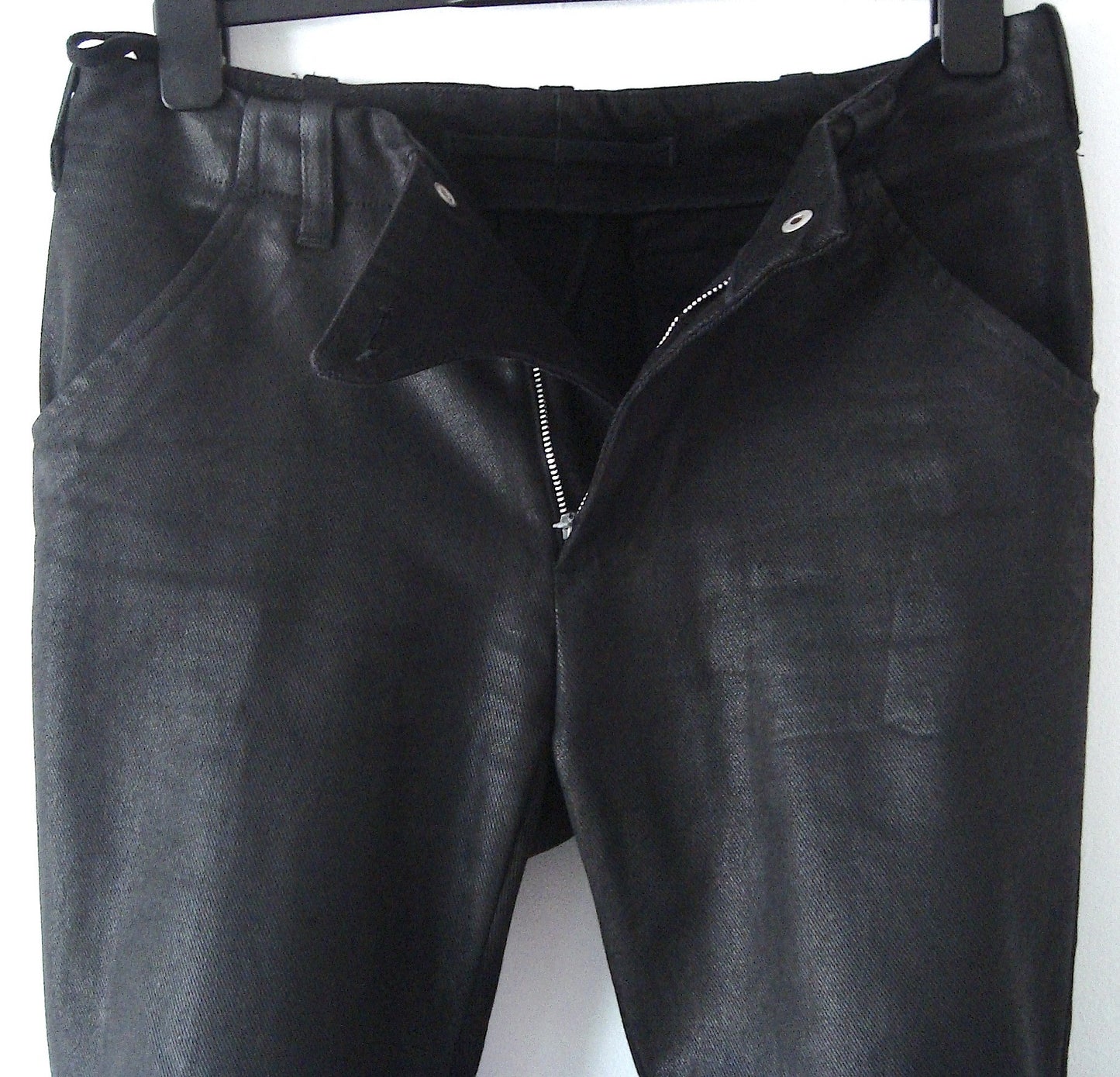 1999 Heavy Waxed Denim Biker Trousers