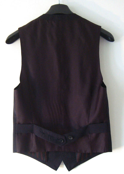 2006 Slim Tailored Waistcoat in Dark Wine