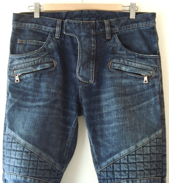 2012 Heavy Quilted Biker Jeans