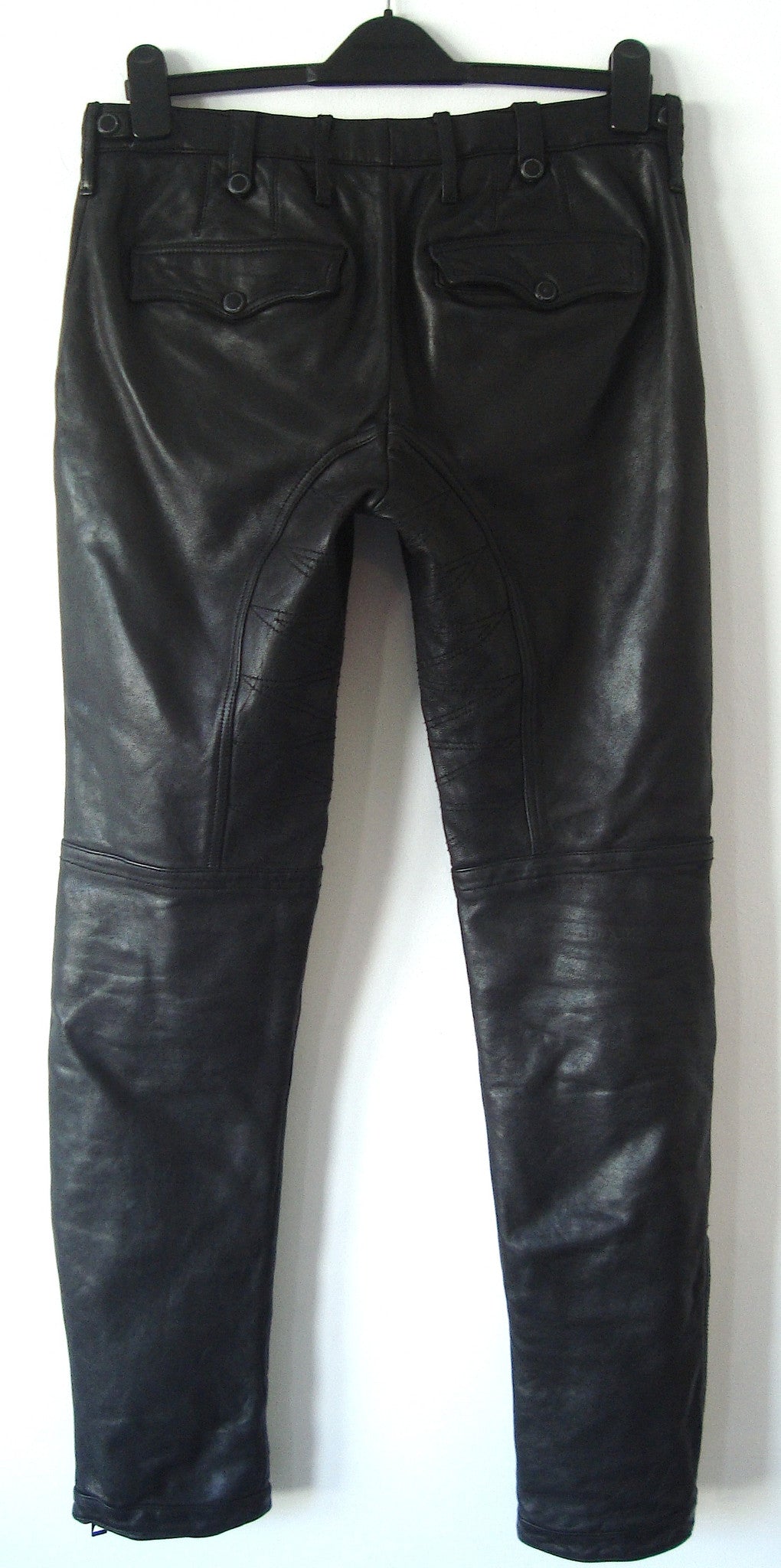 burberry prorsum leather biker trousers