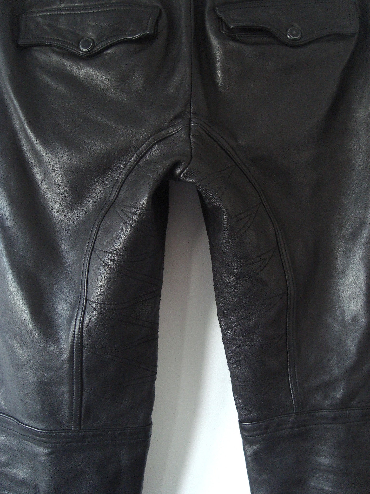 burberry prorsum leather biker trousers