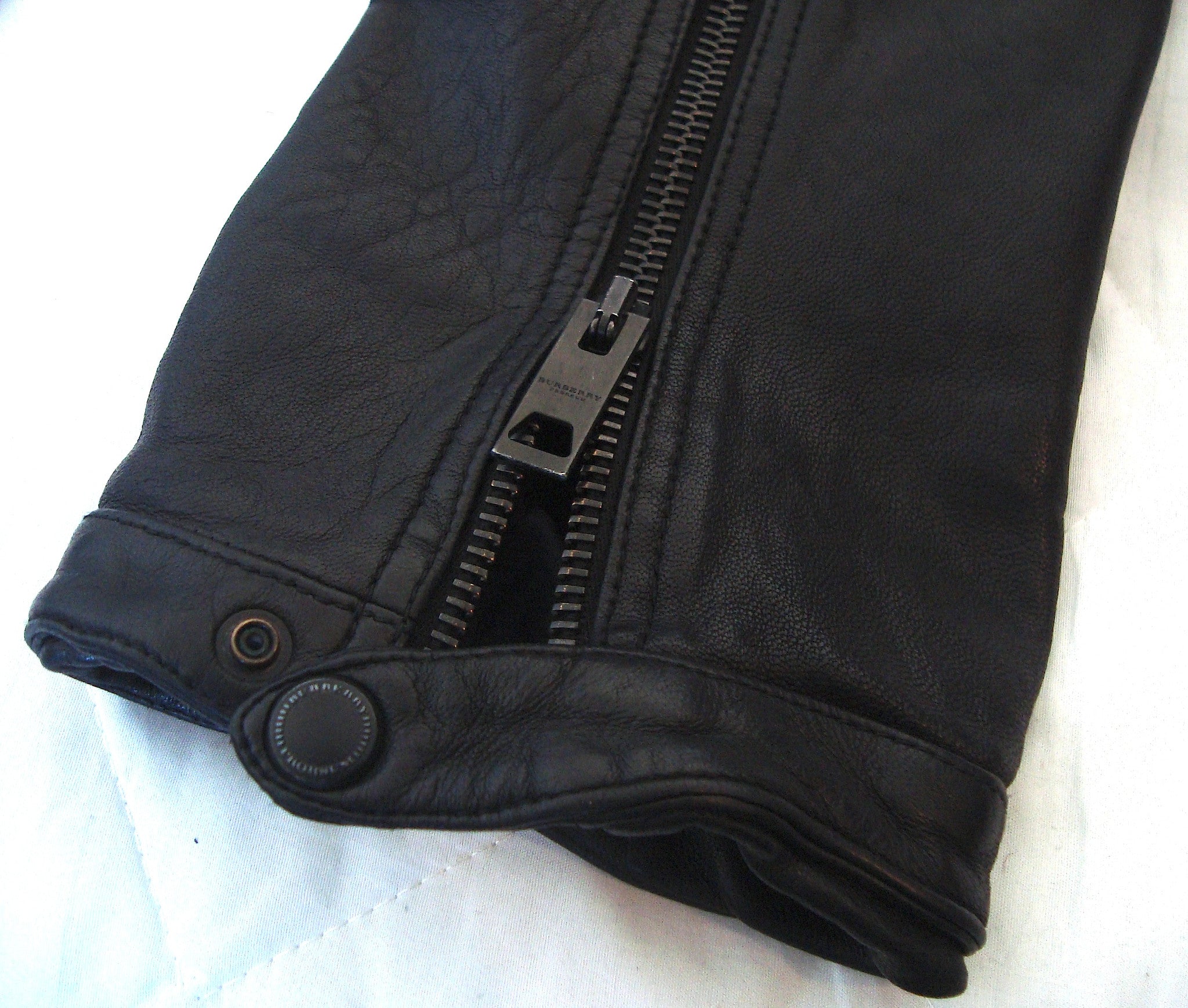 burberry prorsum leather biker trousers