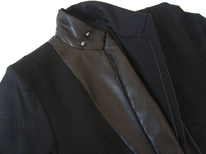 2010 'Adams' Tailored Jacket with Leather trims