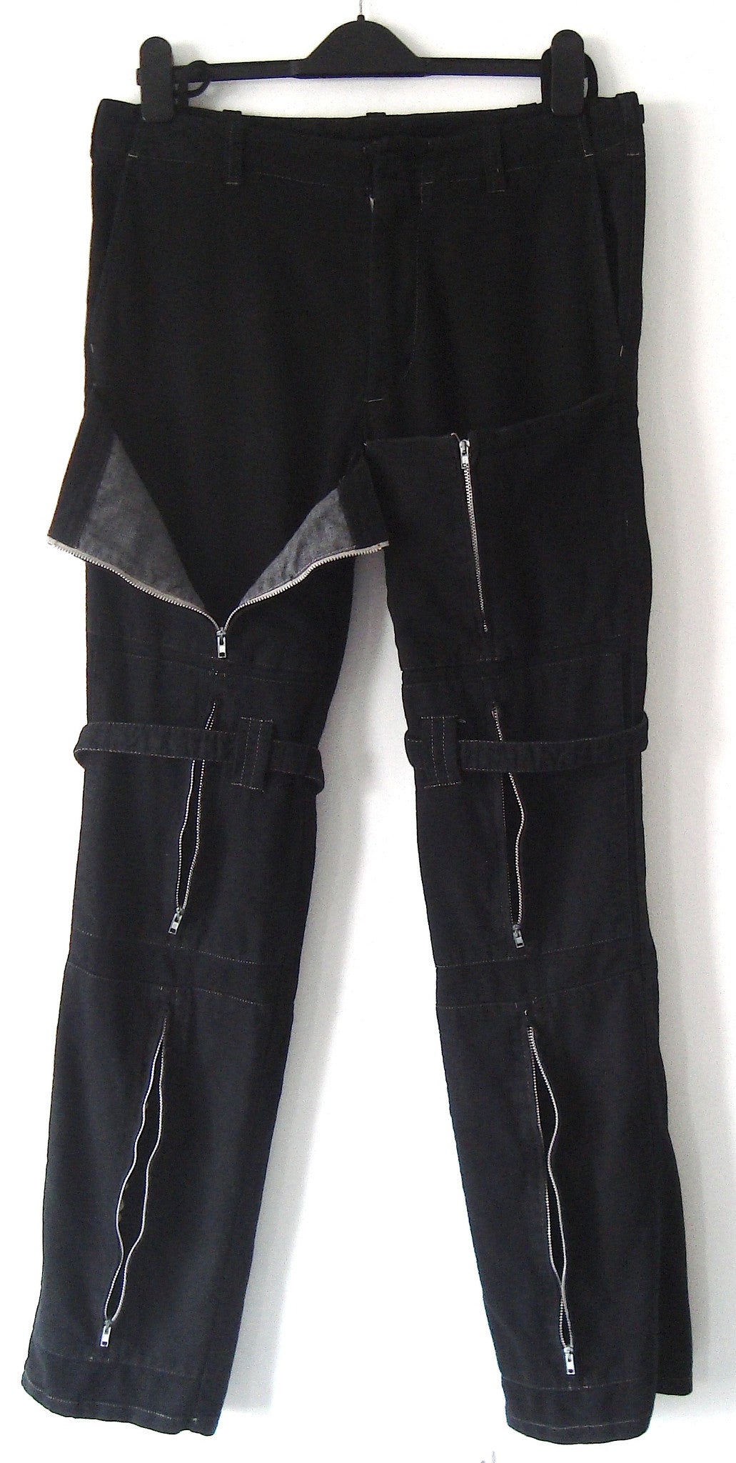 Helmut Lang 1999 Bondage Trousers with Zipped Pockets and Straps – ENDYMA