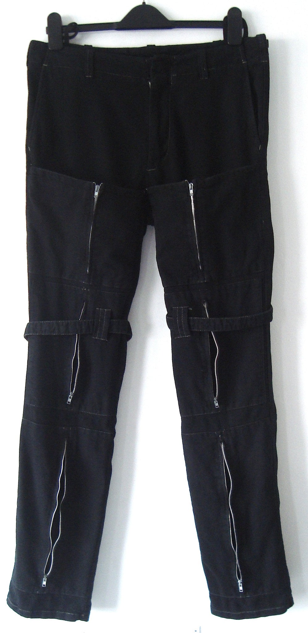 Helmut Lang 1999 Bondage Trousers with Zipped Pockets and Straps